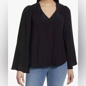 Jessica Simpson Women's Leslie Boho Long Flare Sleeve Top- Size M- BNWT